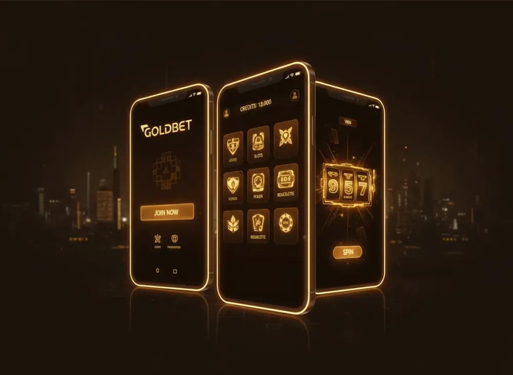 Goldbet desktop app screenshot