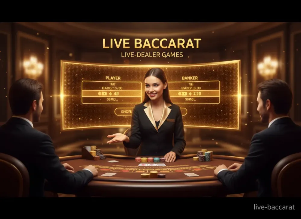 Live Baccarat table