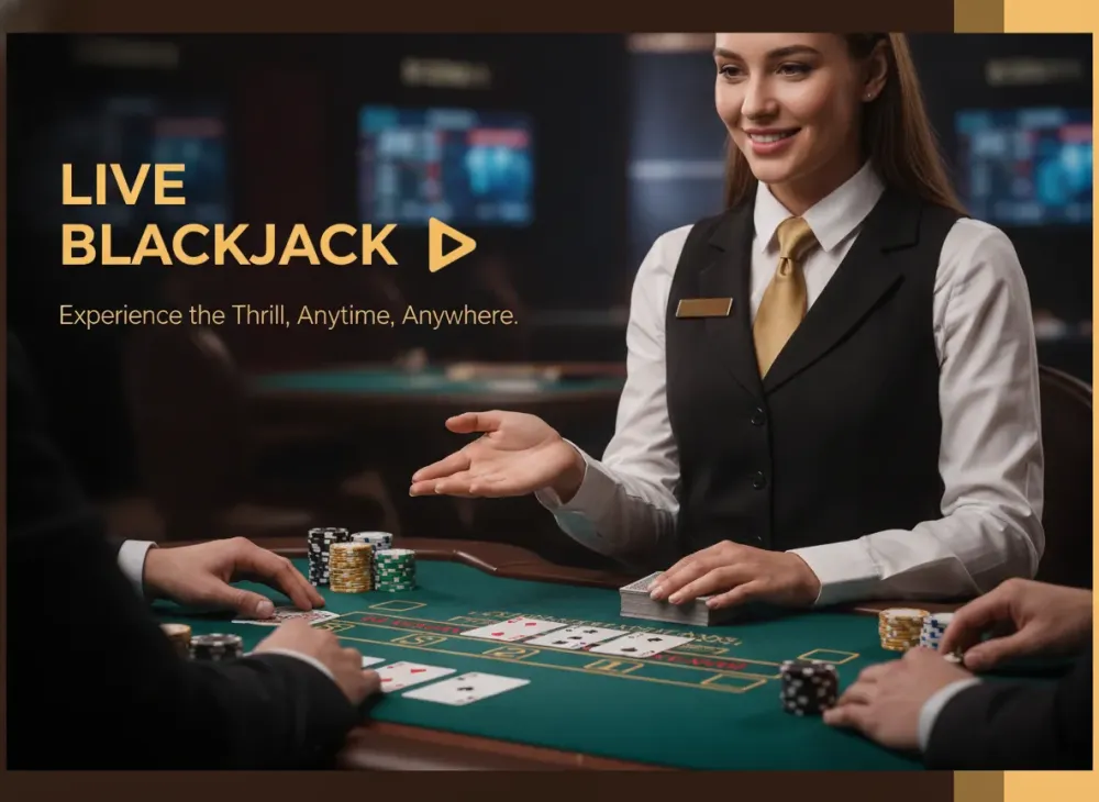 Live Blackjack table