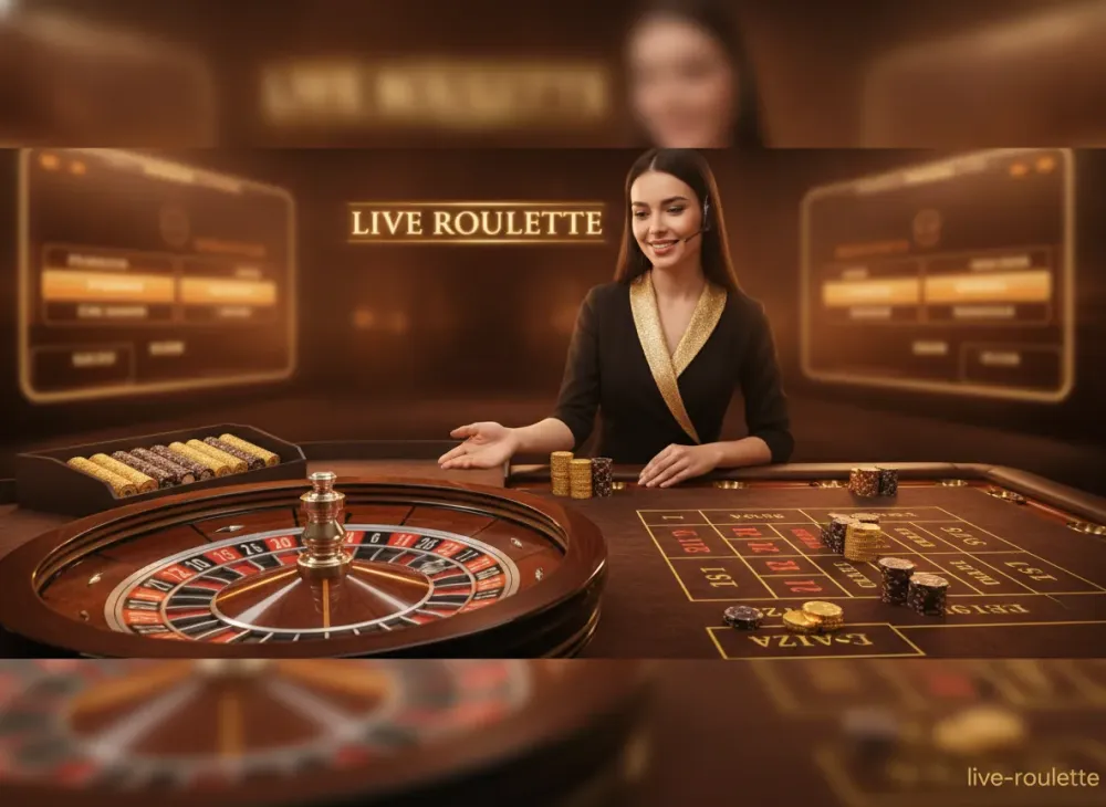 Live Roulette wheel